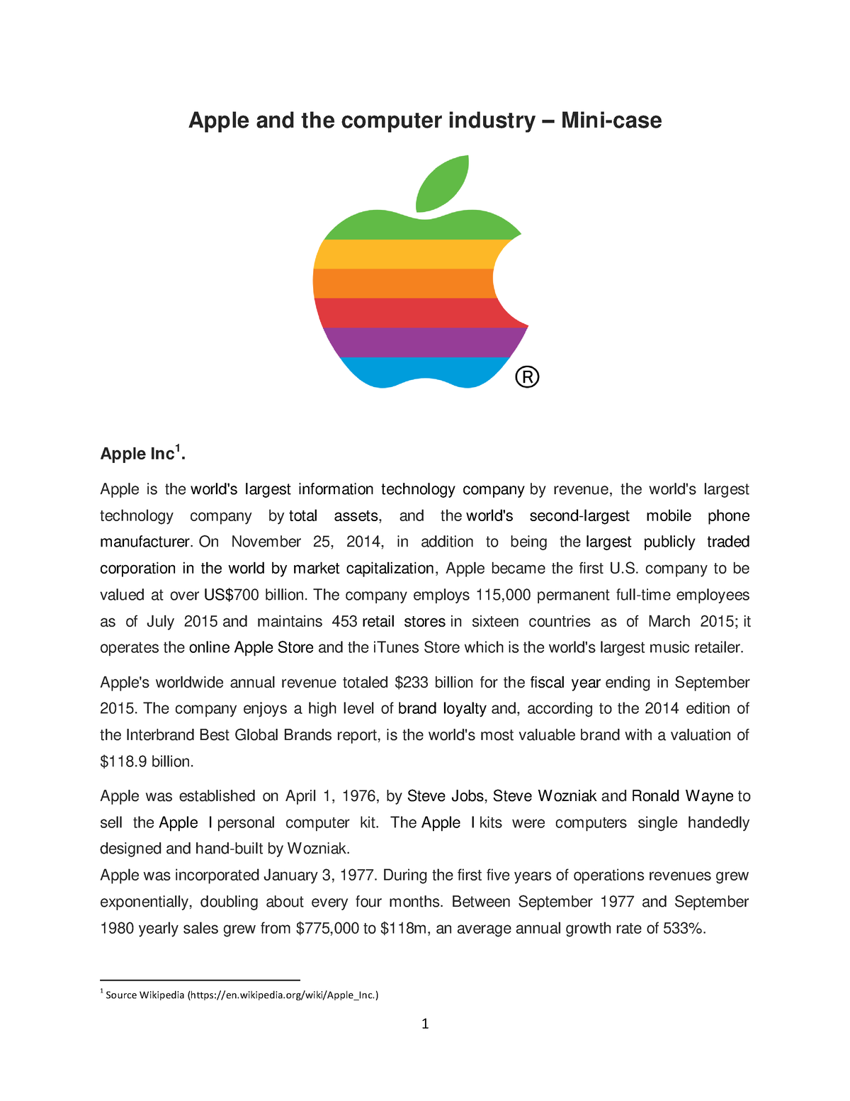 apple computer 2002 case study analysis