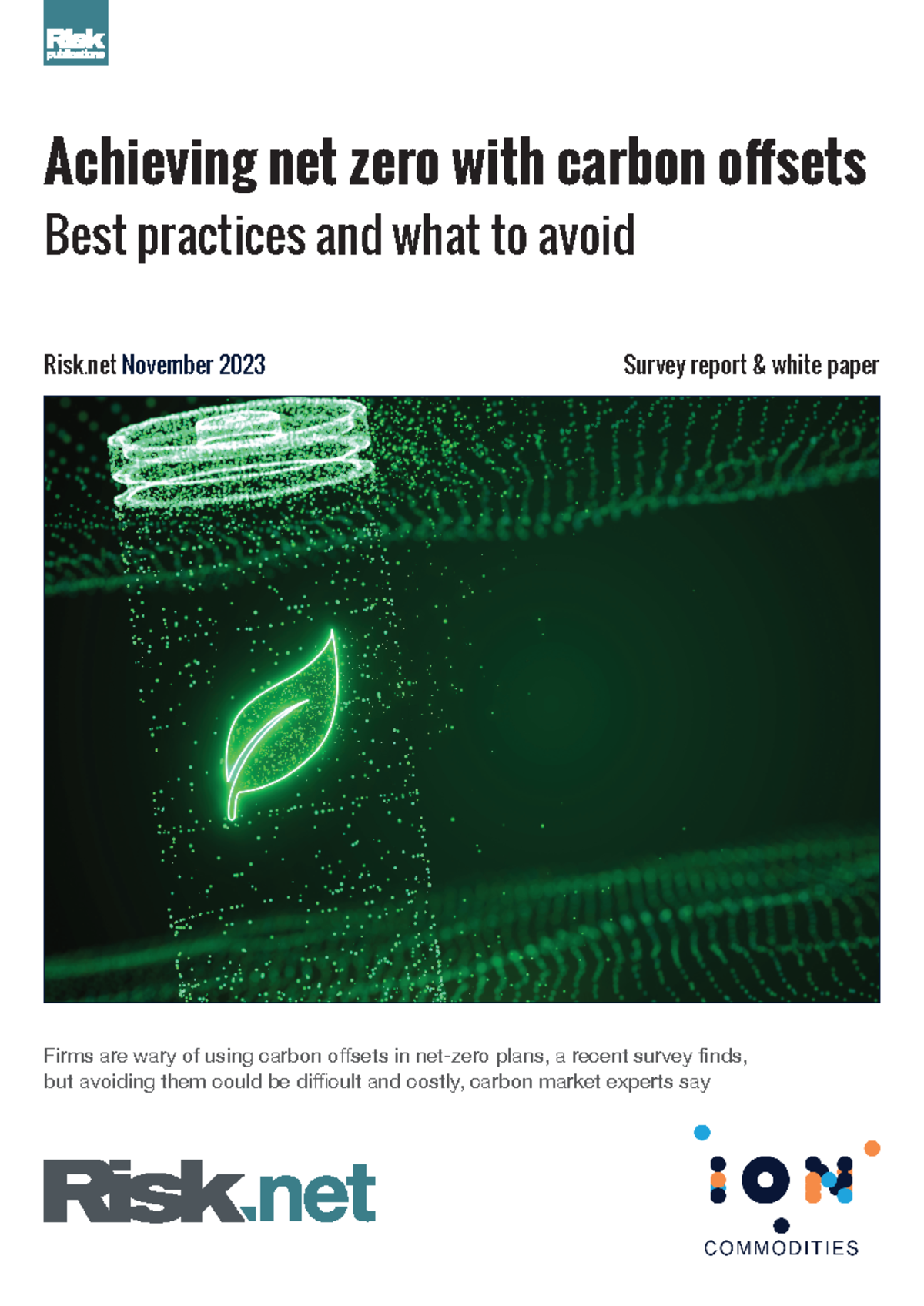 Risk.net - Achieving net zero with carbon offsets best practices and ...