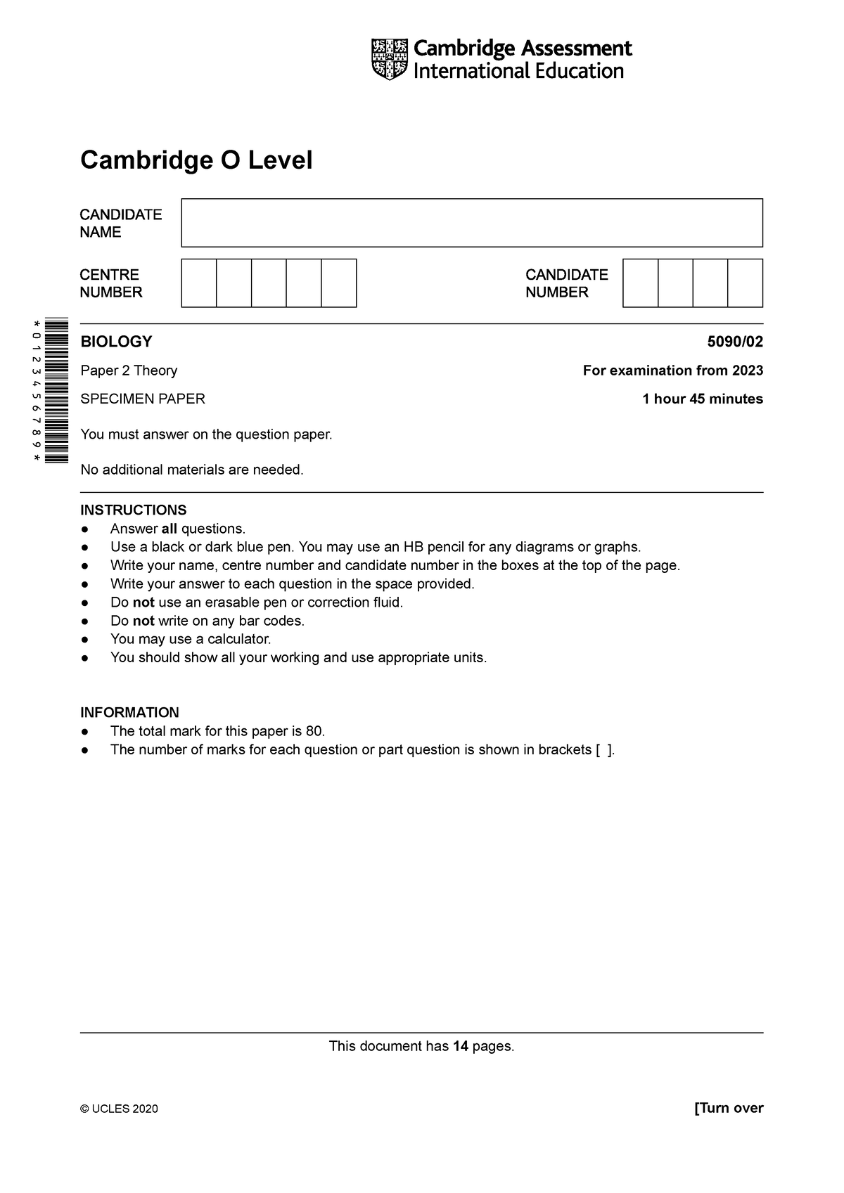 general-biology-ii-bio-biology-5090-paper-2-theory-for-examination