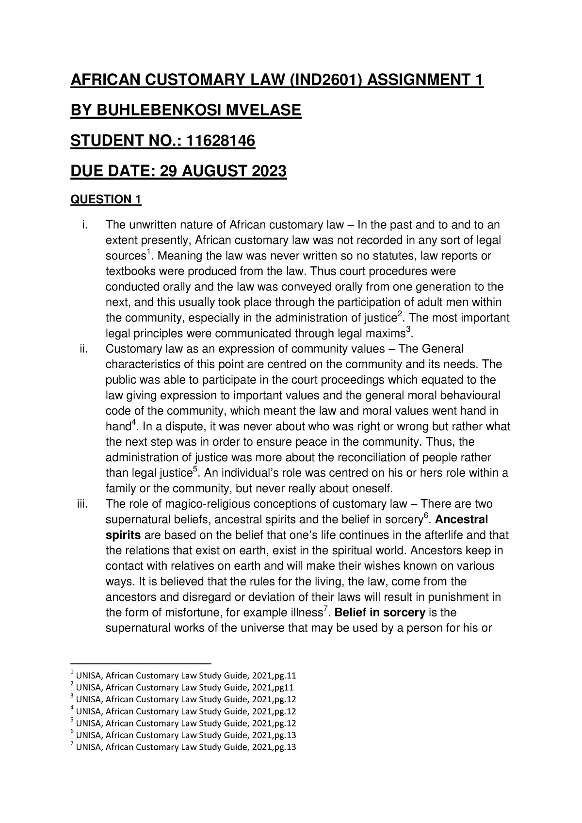 IND2601 Assigment 1 - This Is The Answer Sheet Of Assignment 1 For ...