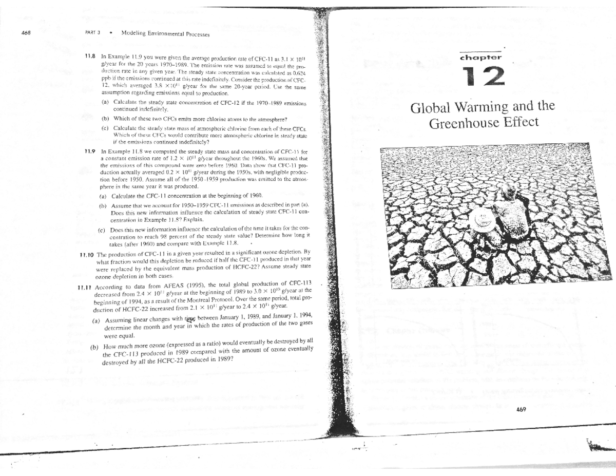Chapter 12 - 469 Global Warming and the Greenhouse Effect 12 cha pt-er