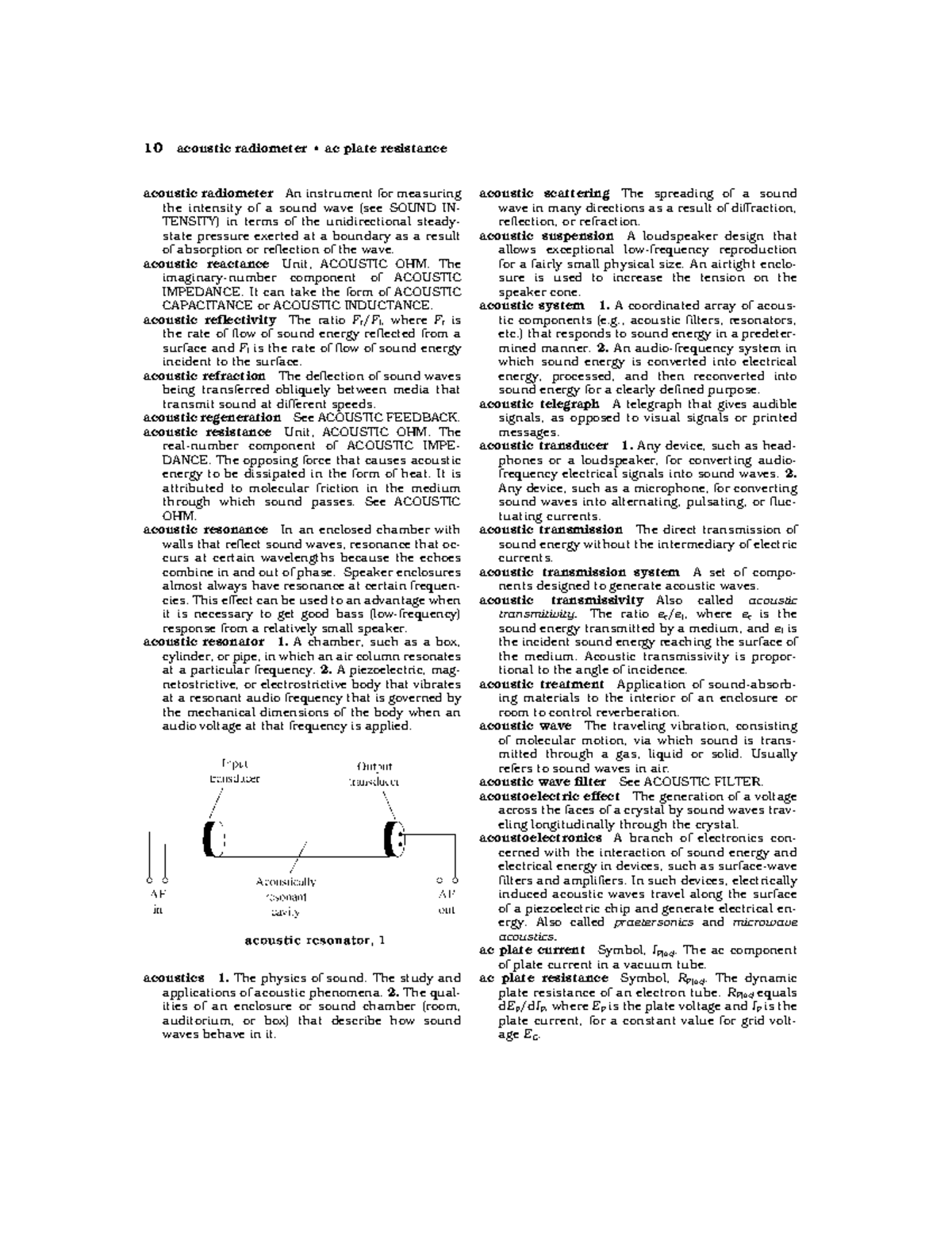 Dictionary of Electronics-9 - acoustic radiometer An instrument for ...