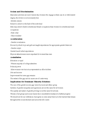 Intersectionality - SOC 2248 - Studocu