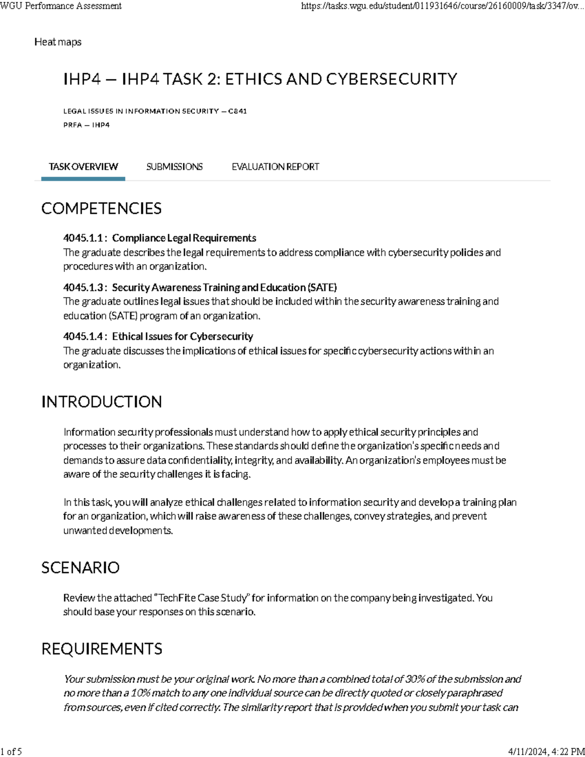 WGU Performance Assessment 2 - Thumb 1200 1553 