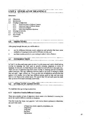 Unit-23 learning methods - UNIT 23 SCHEME OF CHAPTERISATION AND ...