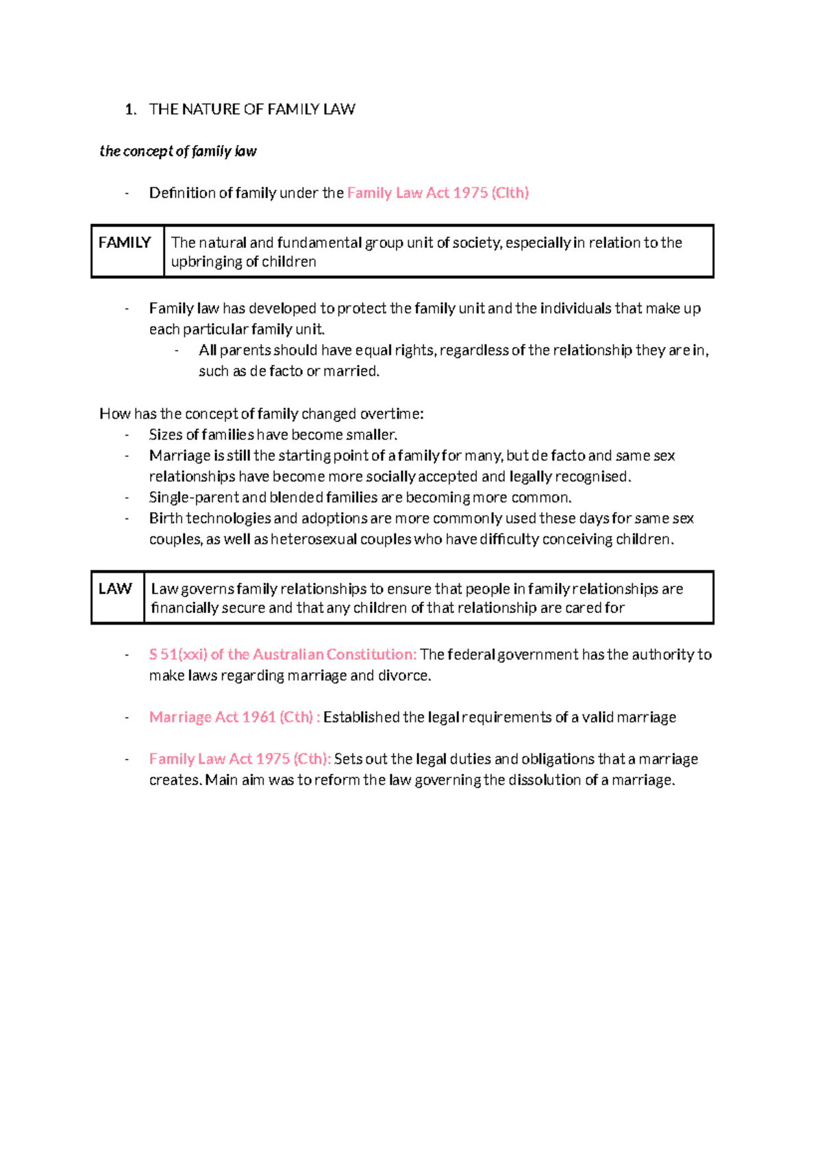 family-1-the-nature-of-family-law-the-concept-of-family-law