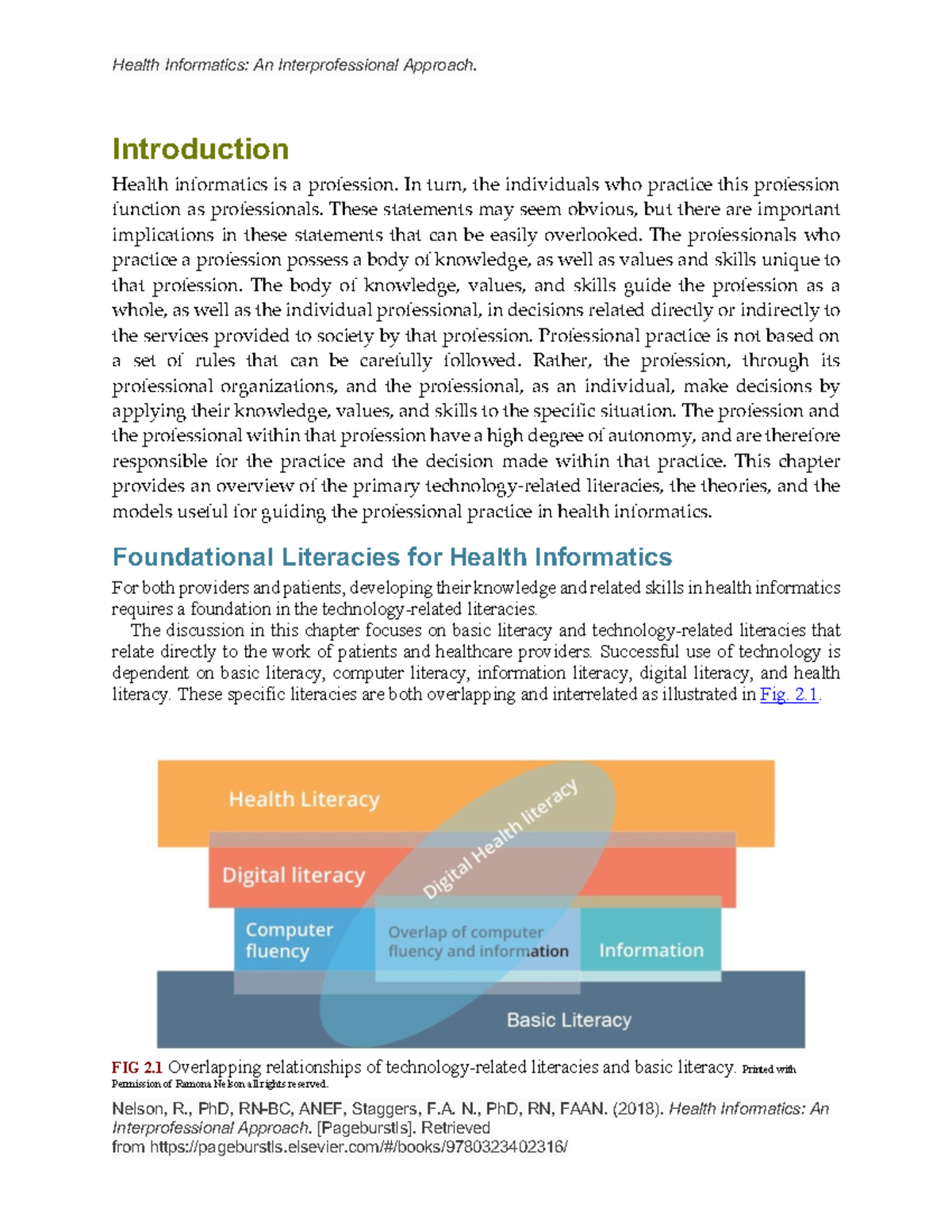 Week 3 - Health Informatics - An interdisciplinary approach - HLTHEC101 ...