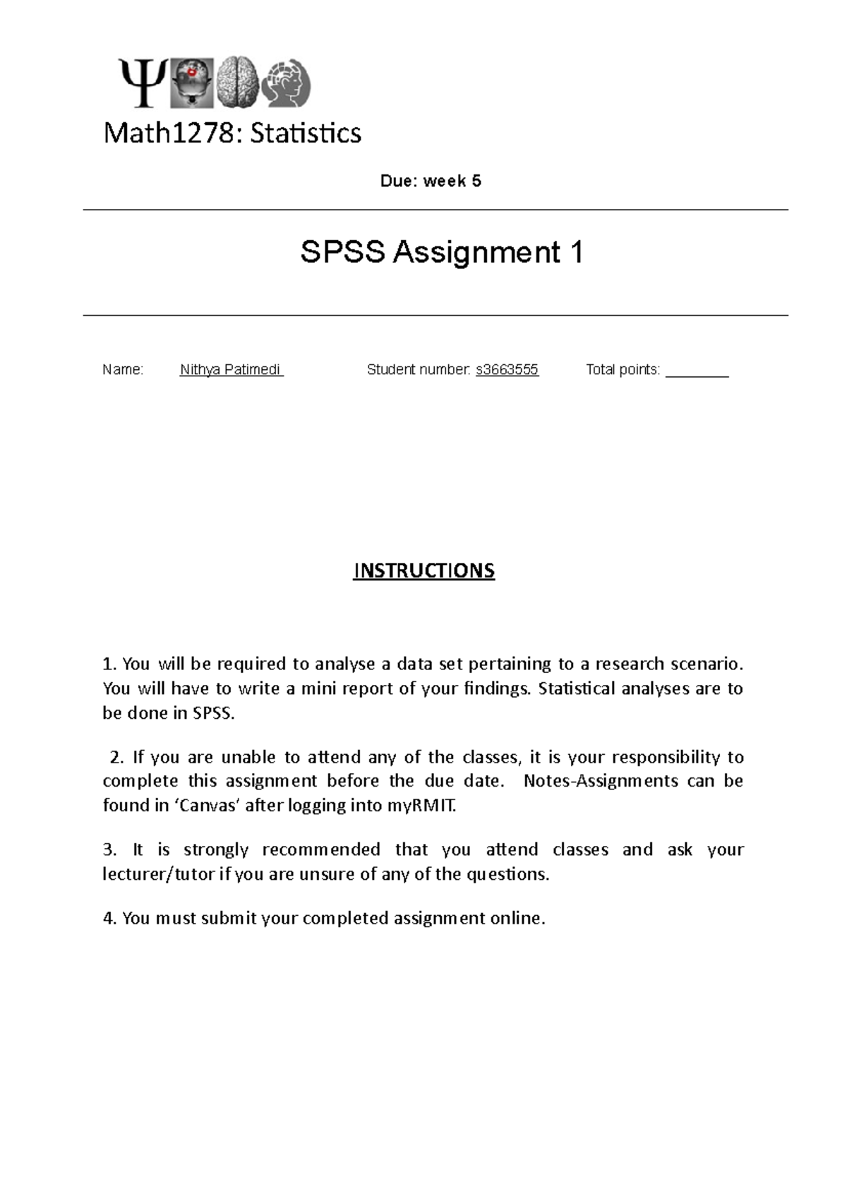 Spss assignment 1 picture