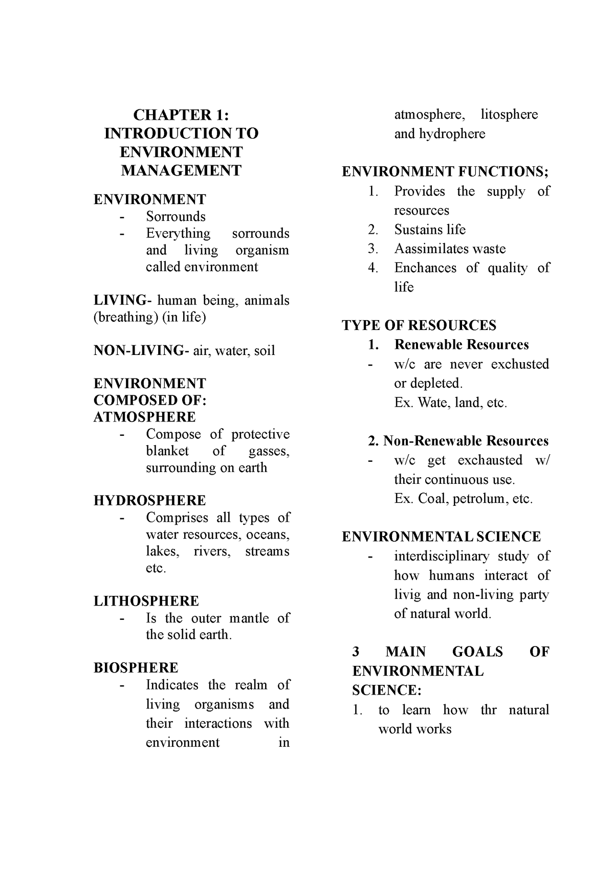 Chapter 1 - Created File - CHAPTER 1: INTRODUCTION TO ENVIRONMENT ...