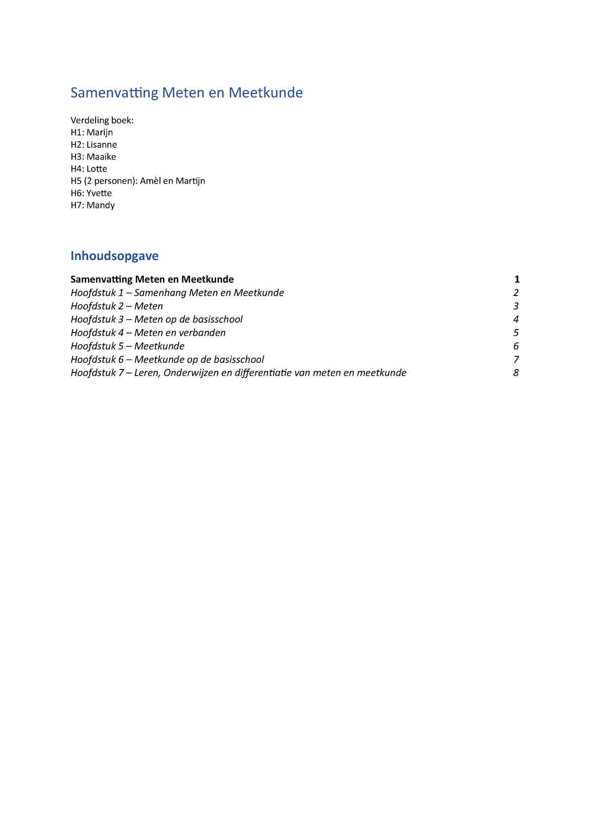 Hedendaags Samenvatting Rekendidactiek Meten en Meetkunde - - StudeerSnel YX-45