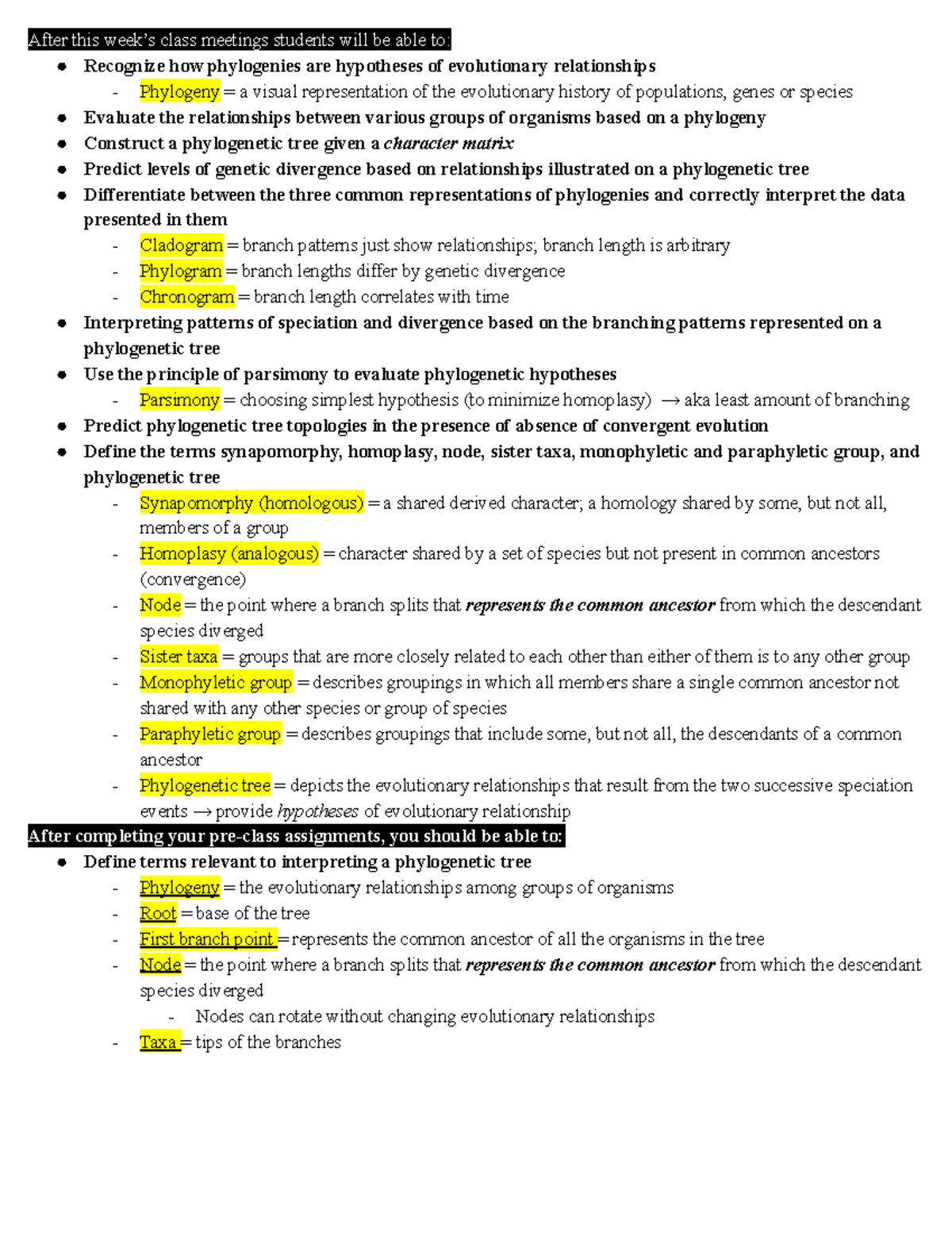 LS7B Week 6 Lecture Notes - After this week’s class meetings students ...