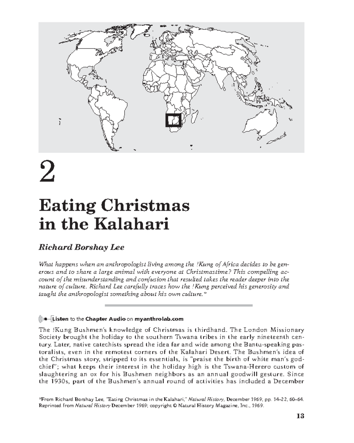 Richard Lee - Eating Christmas in the Kalahari - 13 2 Eating Christmas