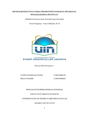 Penahanan Dalam Hukum Acara Pidana - PENAHANAN DALAM HUKUM ACARA PIDANA ...