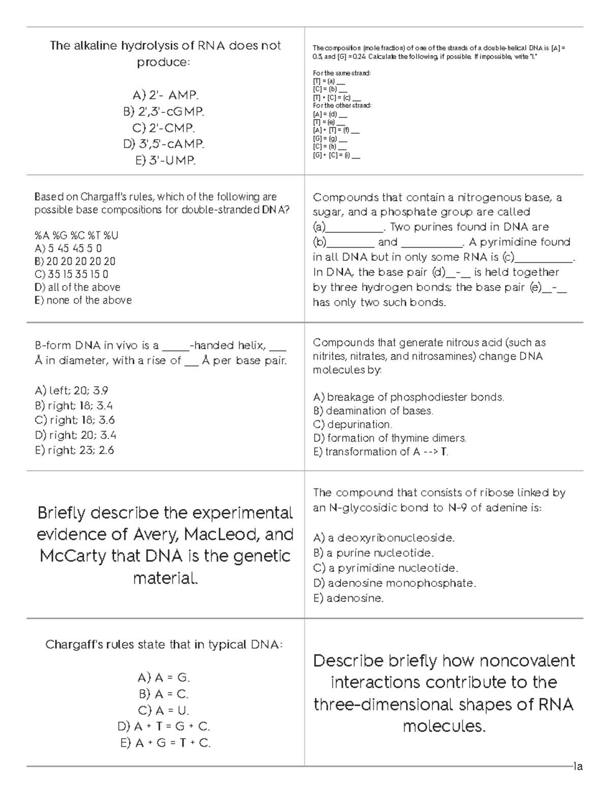 Biol2771 Quiz Questions 1 Studocu