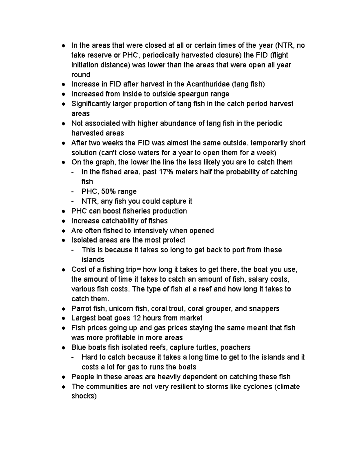 Dr. Fraser Januchowski Hartley In the areas that were closed at all