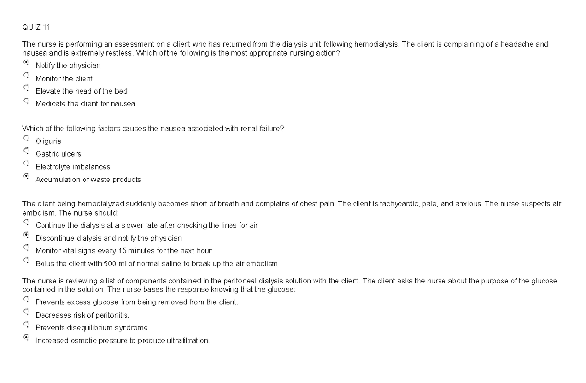 QUIZ 11 Nursing Quizzes for all. All subjects of nursing academics