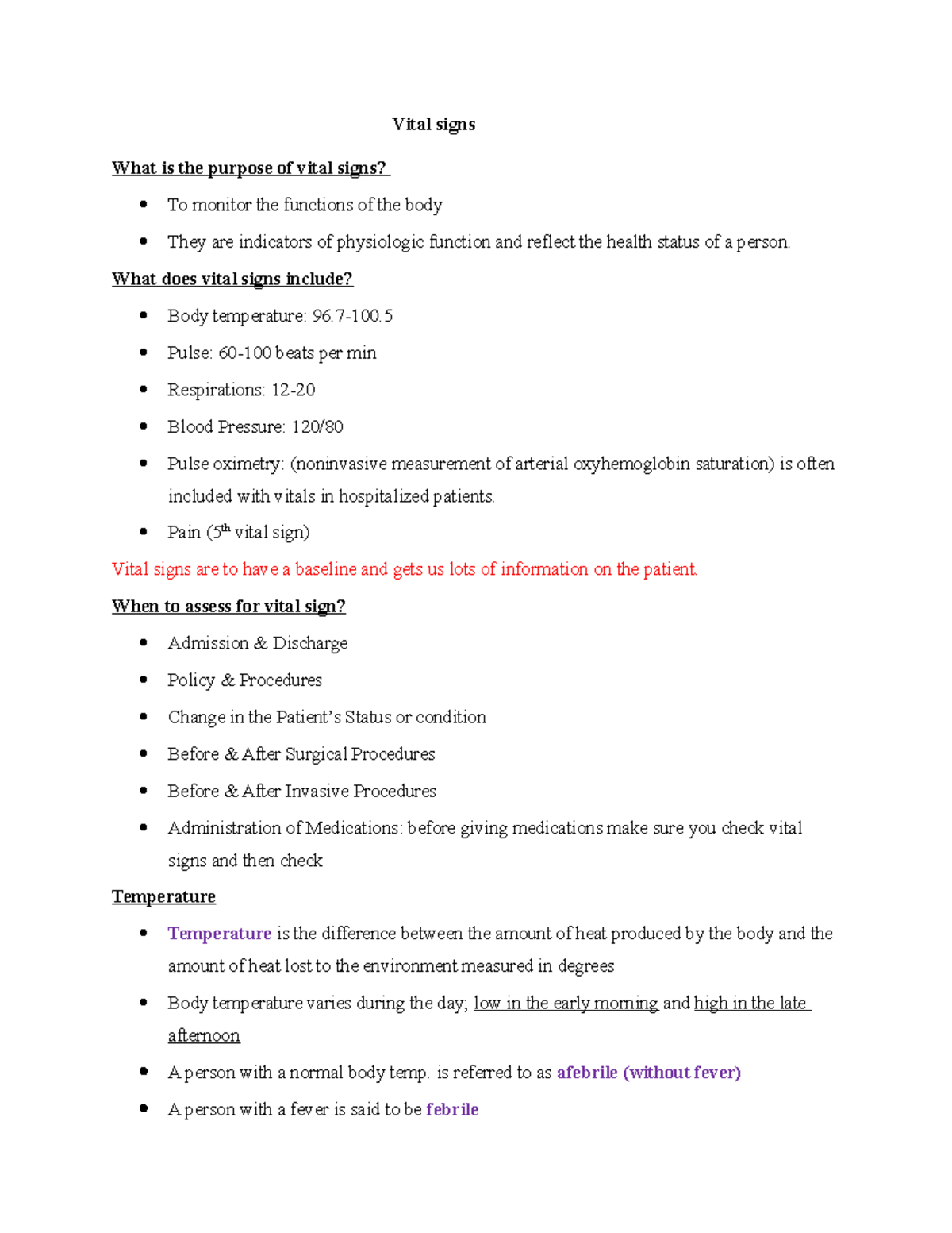 vital-signs-ch-25-study-guide-vital-signs-what-is-the-purpose-of