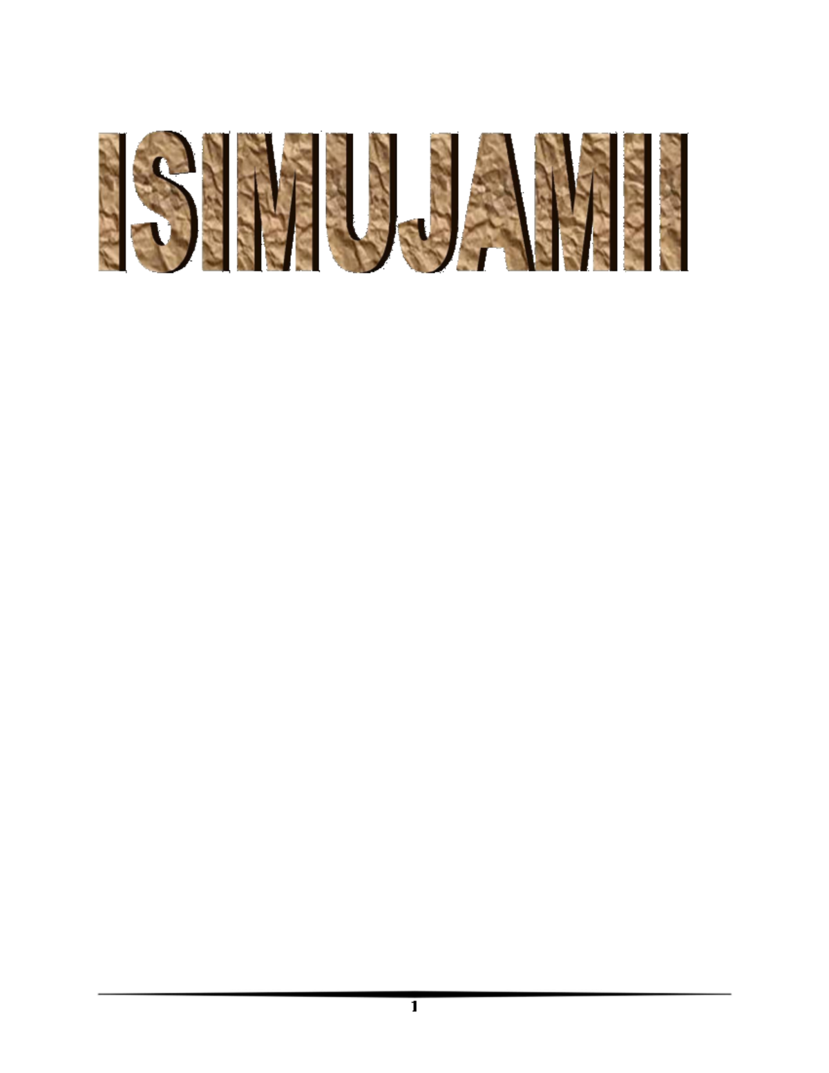 0 - ISIMU JAMII NOTES - Isimujamii - Ni taaluma inayochunguza ...