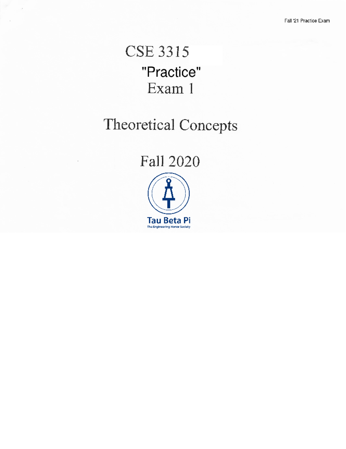 Theoretical Concepts In Cs