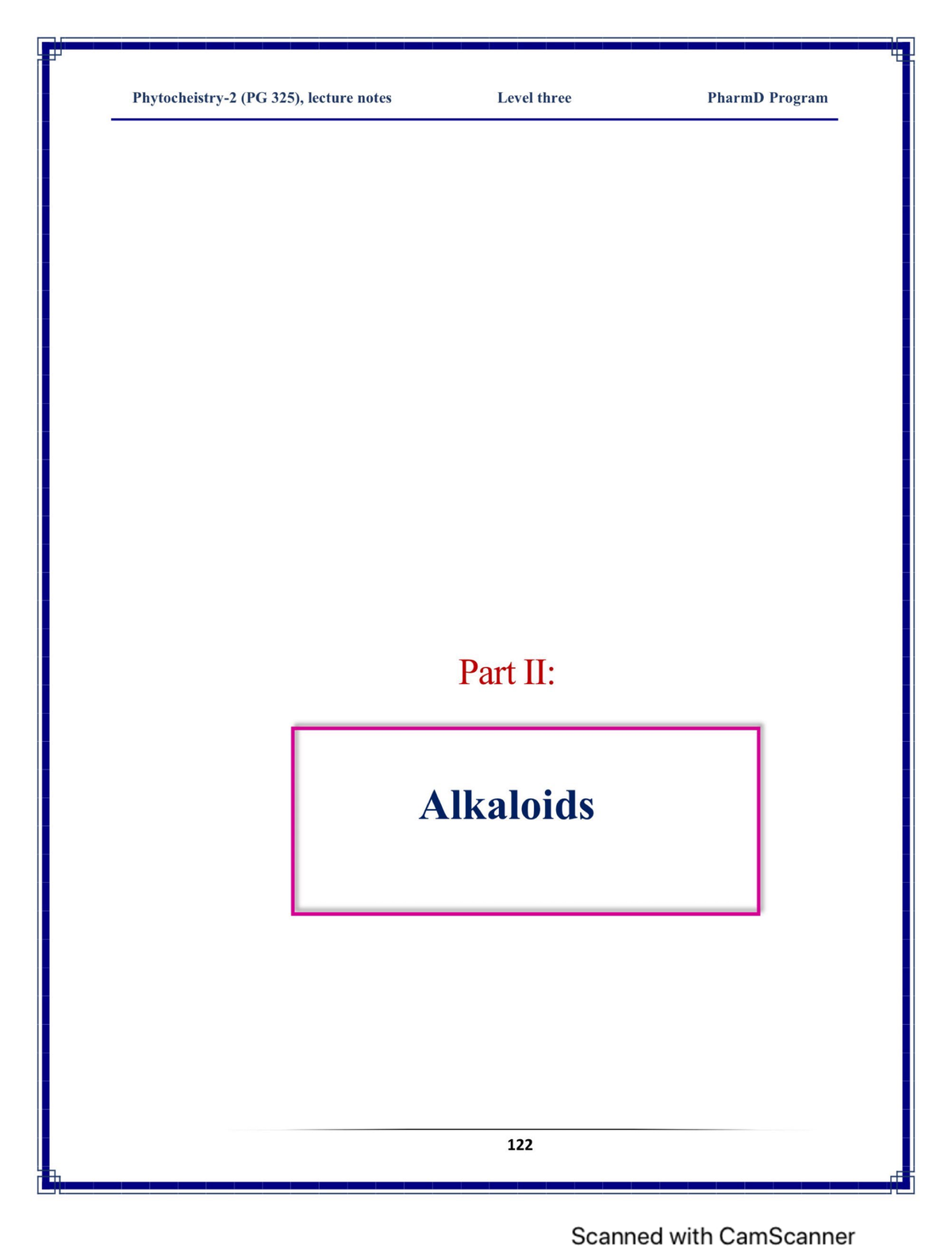 Phytochemistry 2022 final alkaloids Pharmacognosy (2) Studocu