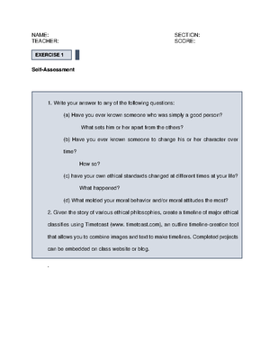 Lesson 12 Exercises - To test the students what have learned so far ...