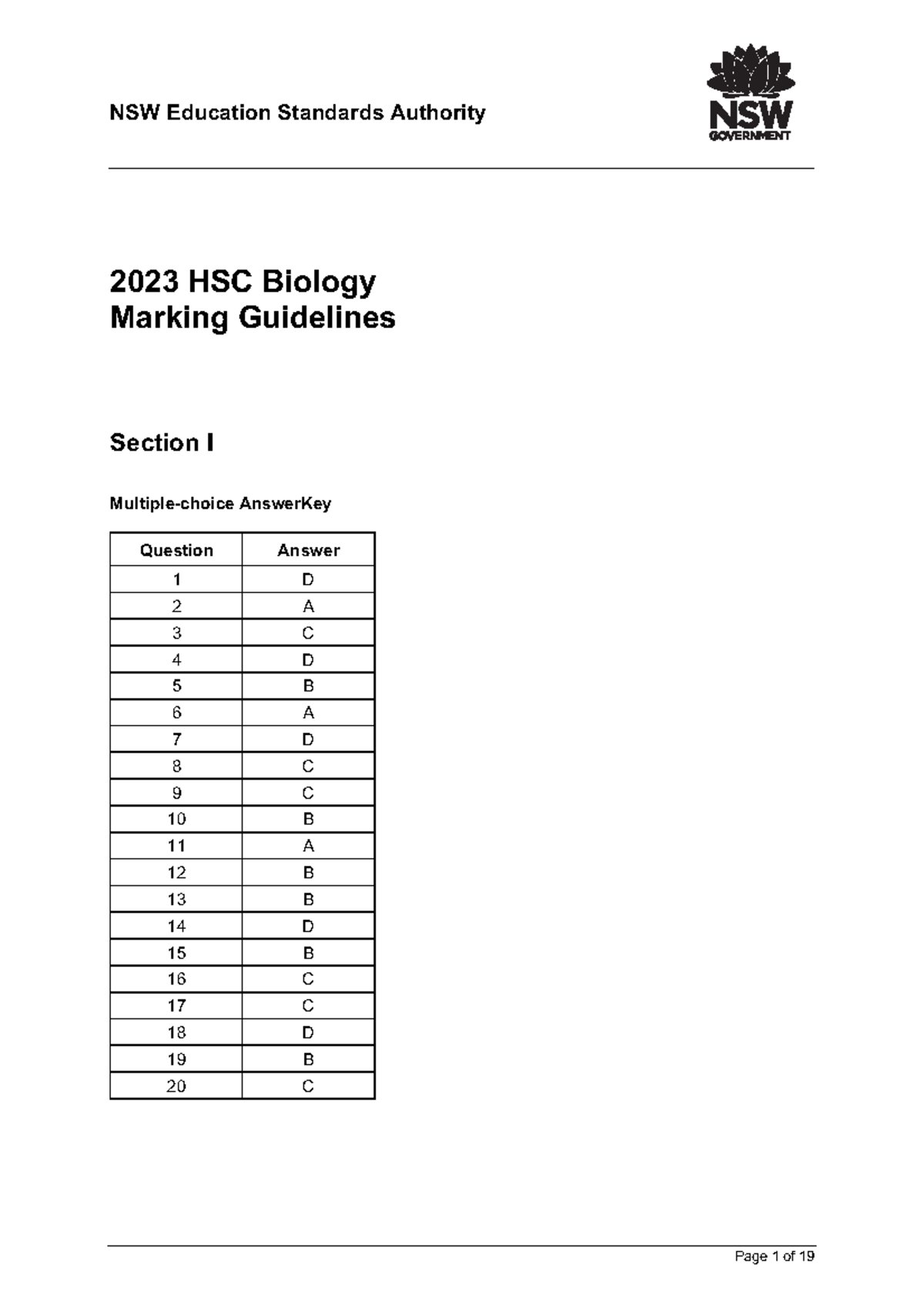 2023 hsc biology mg - NSW Education Standards Authority 2023 HSC ...