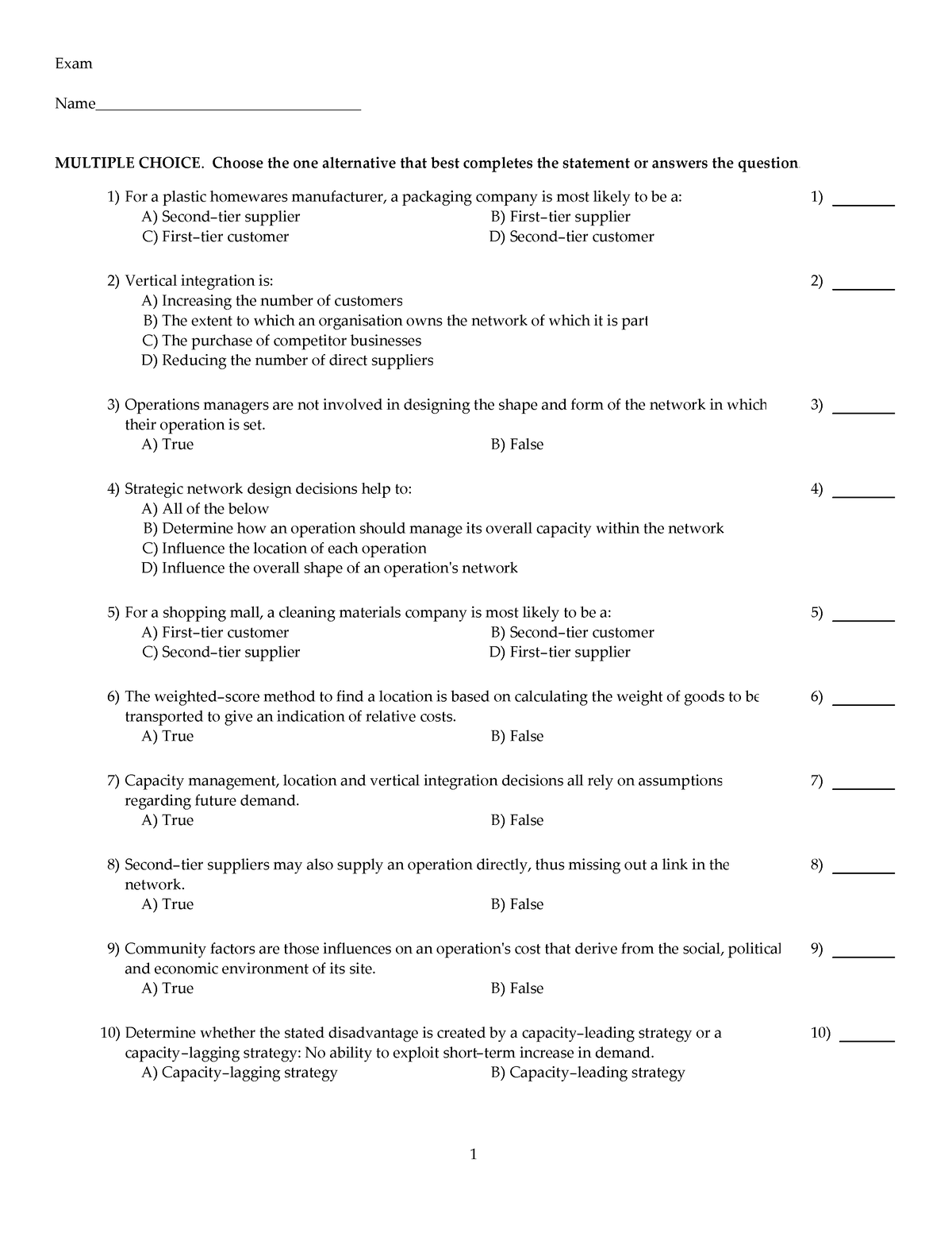 TB CH6 - Testbank - Exam Name ...