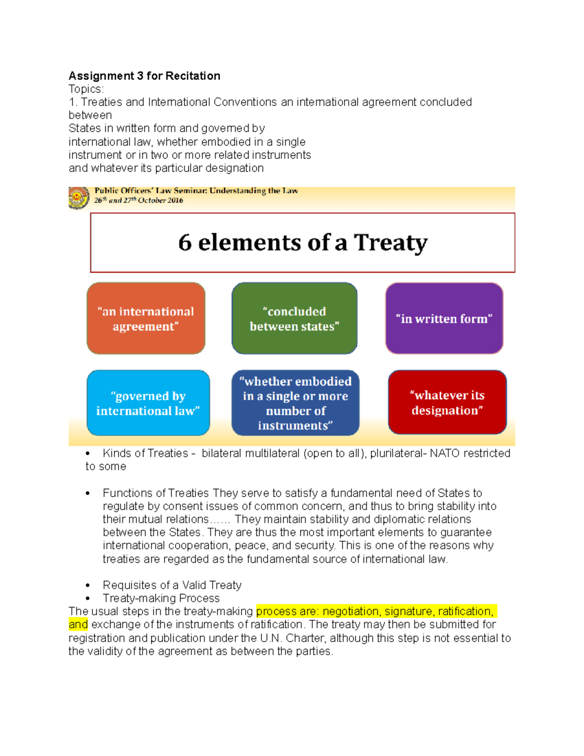 Assignment 3 For Recitation - Assignment 3 For Recitation Topics ...