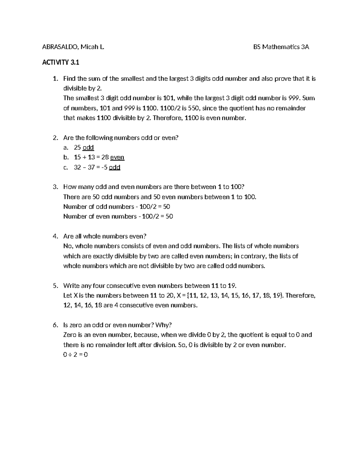 Special Natural Numbers Activity - Abrasaldo, Micah L. Bs Mathematics 