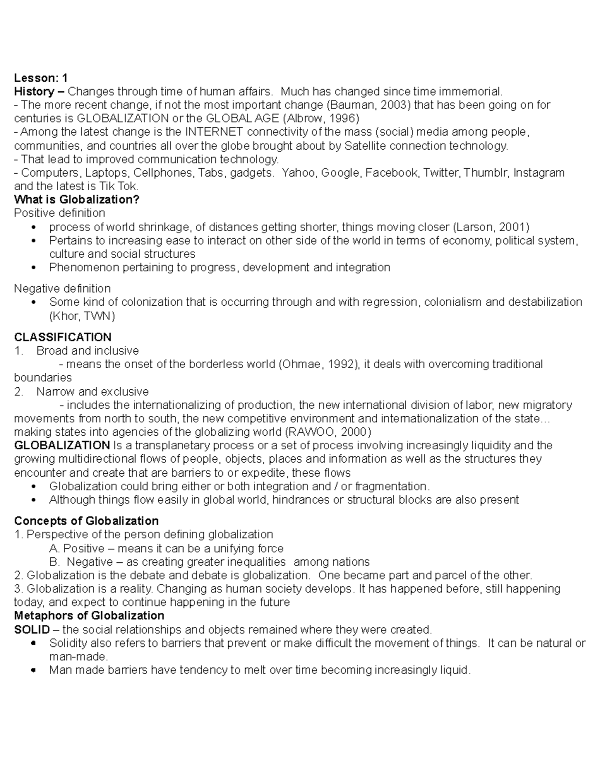 SSED Lesson 1 7 - Lesson: 1 History – Changes through time of human ...