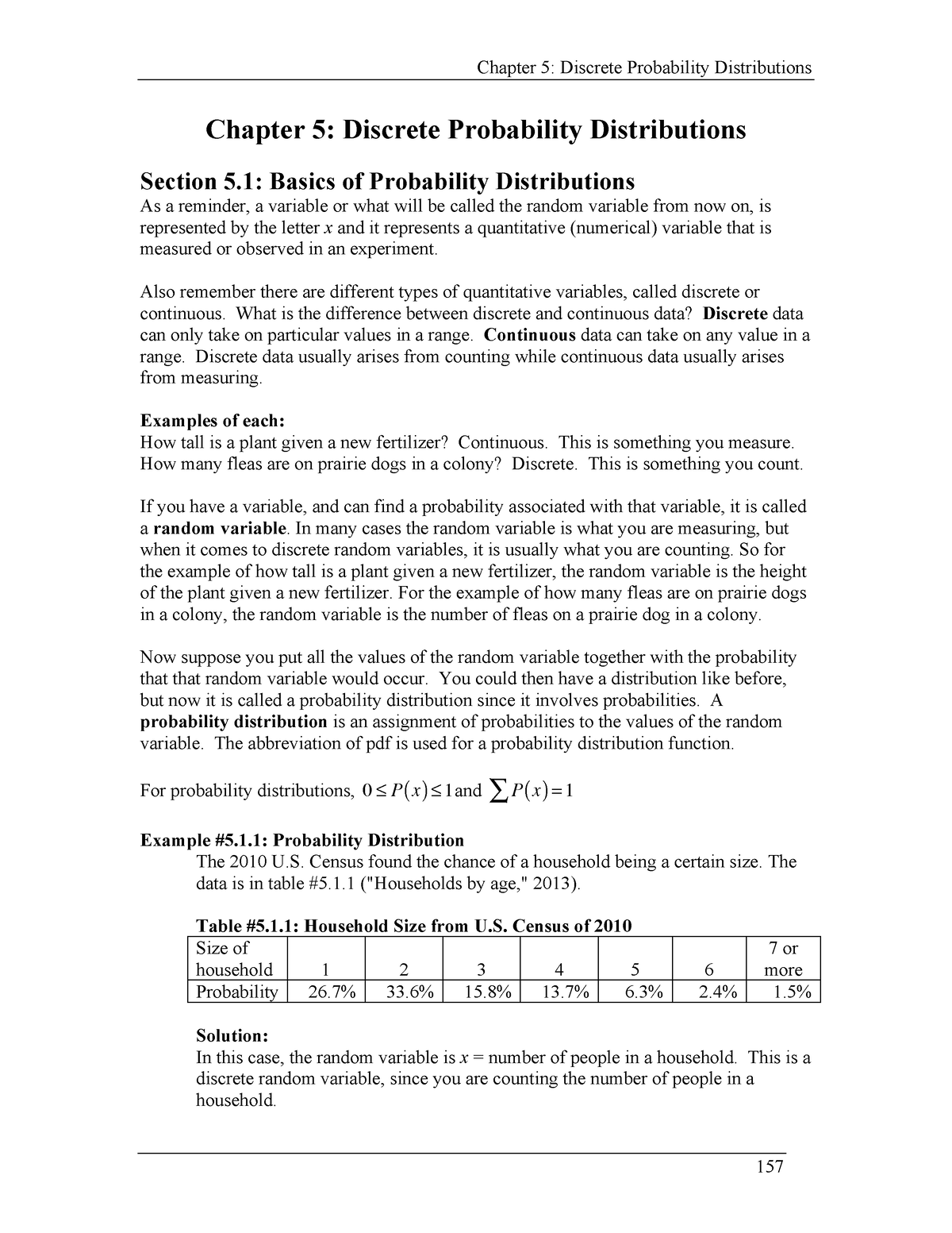 Chapter 5 - Work - Chapter 5: Discrete Probability Distributions ...