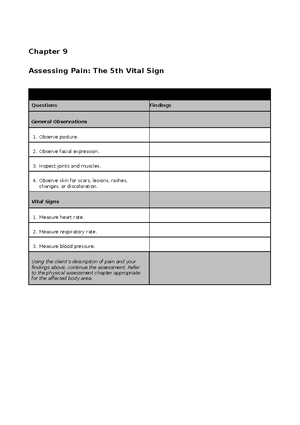 PHYSICAL ASSESSMENT GUIDE Chapter 06 - Chapter 6 Assessing Mental ...