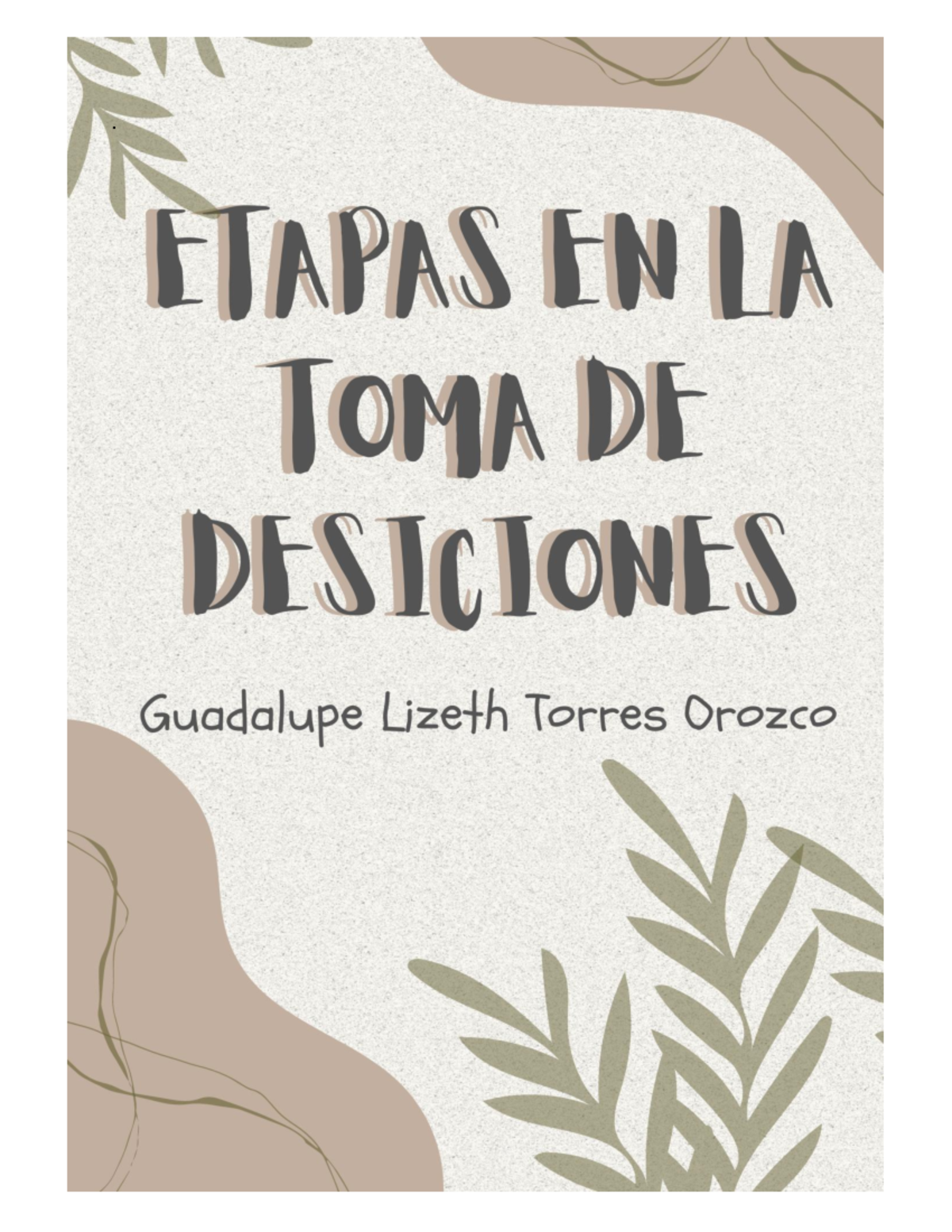 Actividad 13. Etapas en la toma de decisiones - . Desarrollo ...