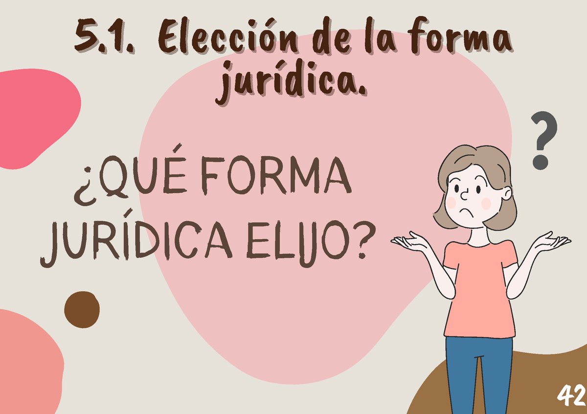 Elección Forma Jurídica ¿quÉ Forma JurÍdica Elijo 5 5 Elección De