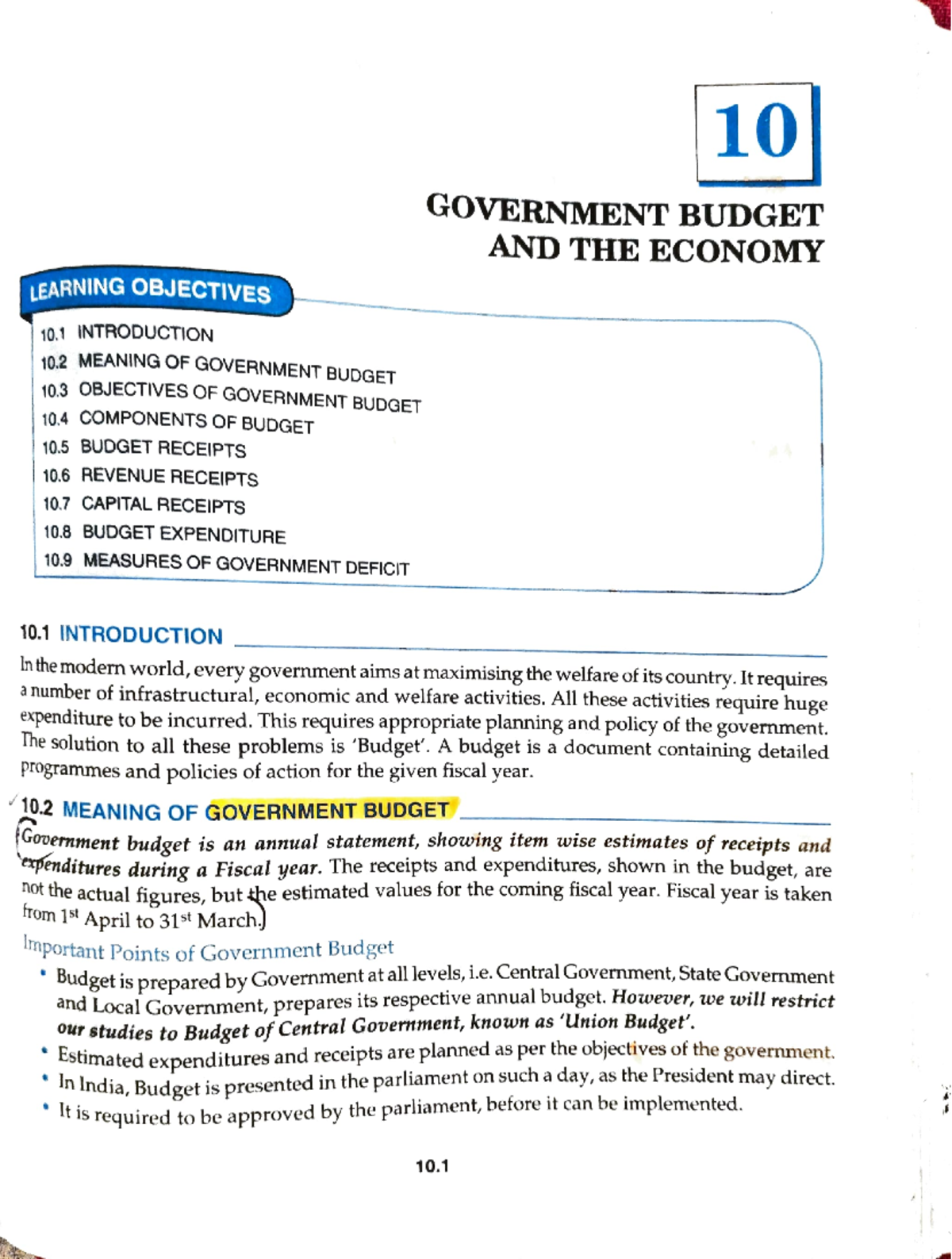 research paper on government budget