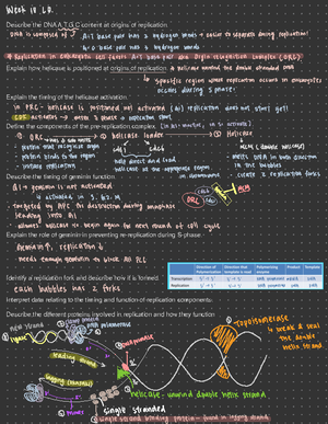 Chapter 11 mind map- trna - BIOL 230W - Studocu