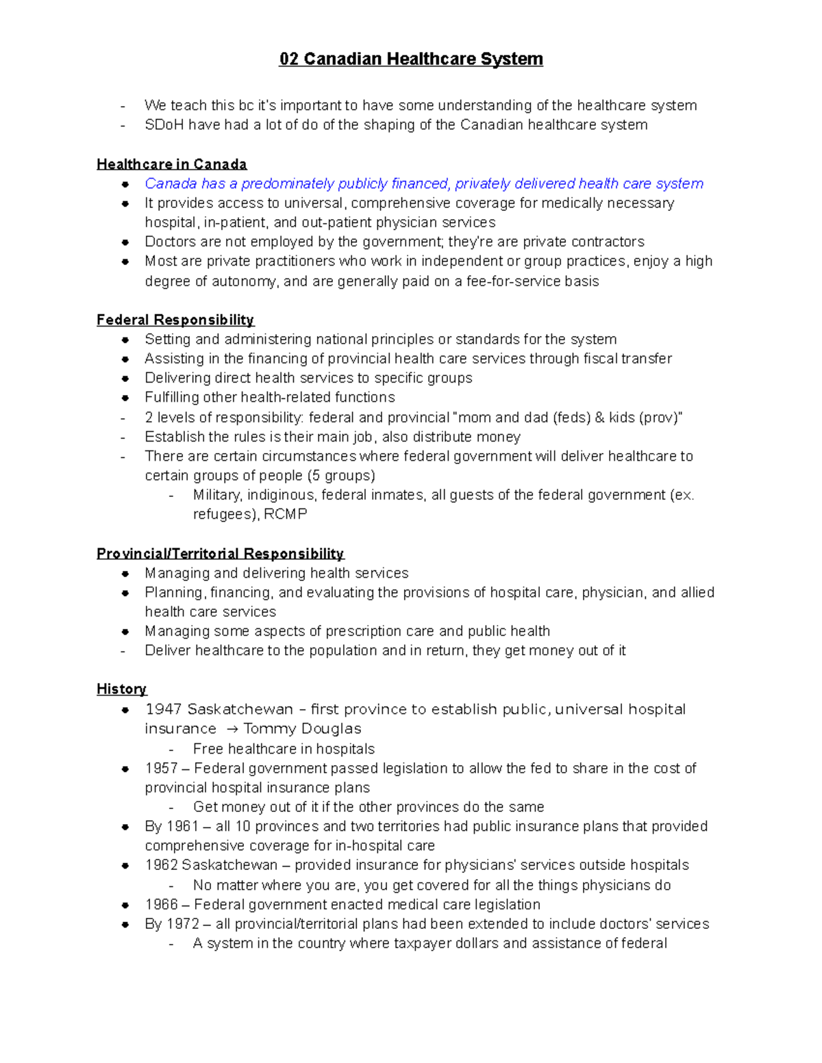 02 Canadian Healthcare System - 02 Canadian Healthcare System We teach ...