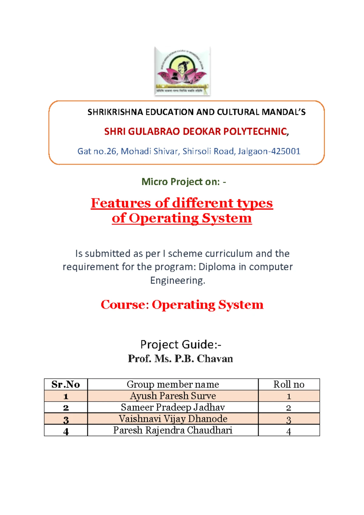 Operating system chapter 1 notes - I chapter 1: Overvieed of Operating ...
