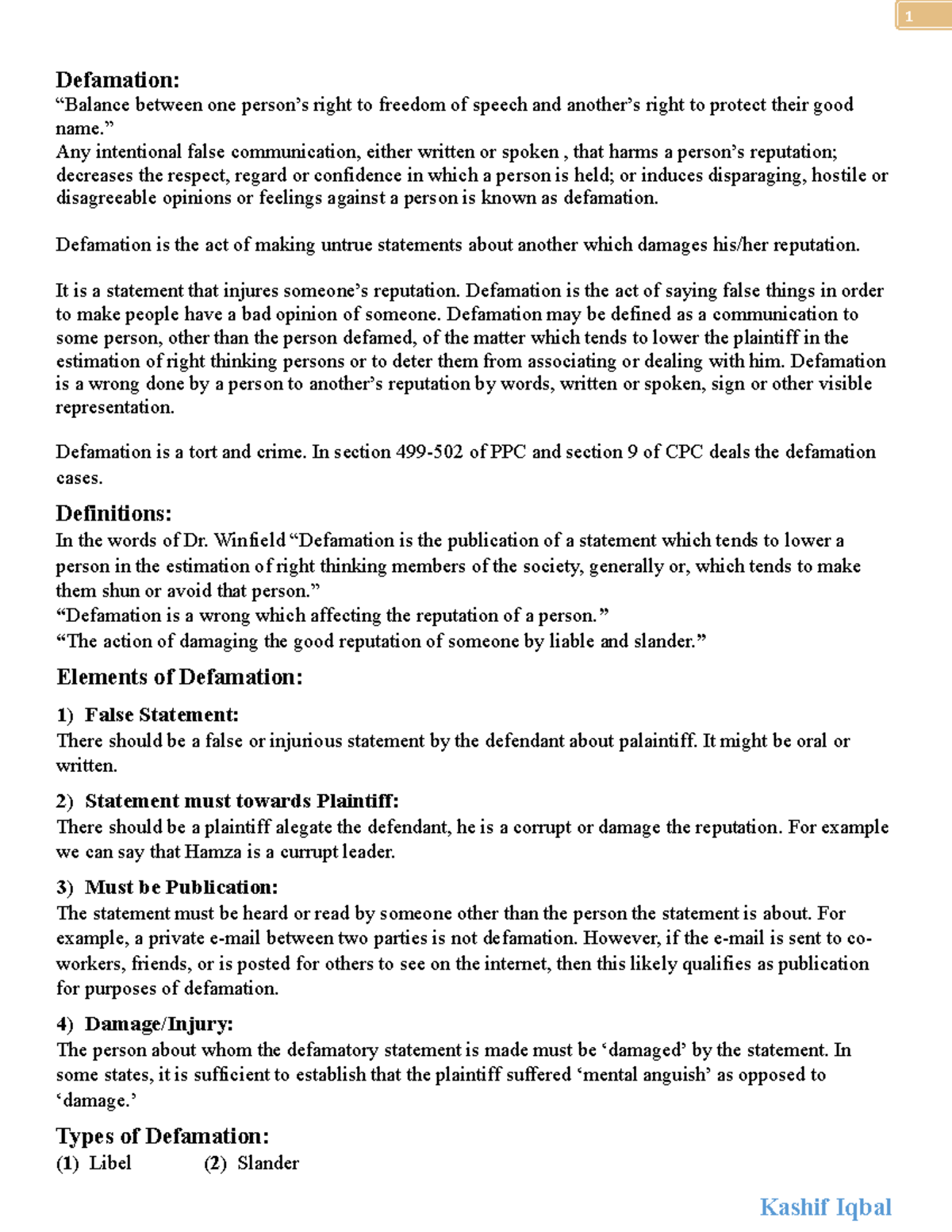 Example Of Libel In Healthcare - qzlnz9c