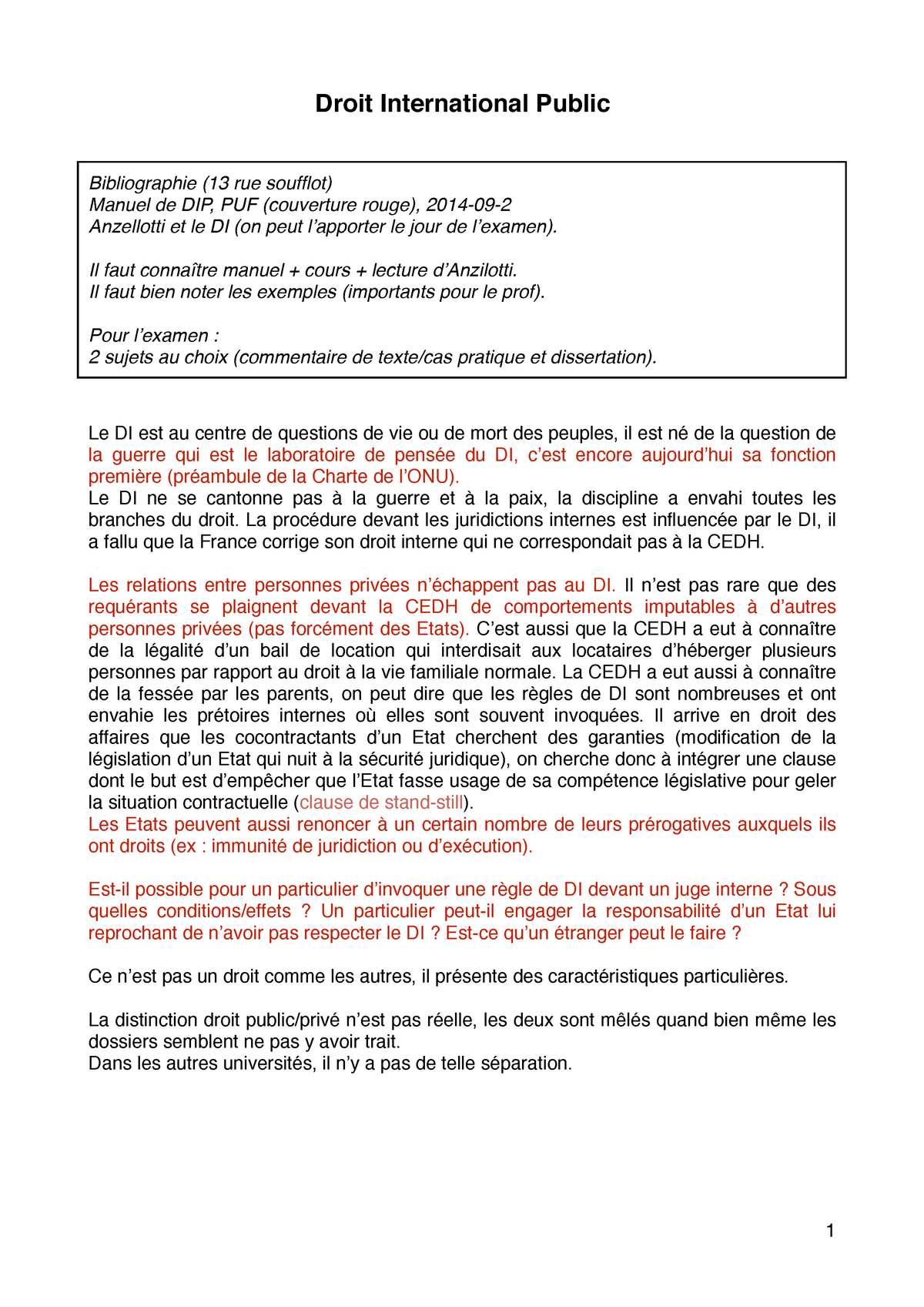 dissertation sur le droit international public