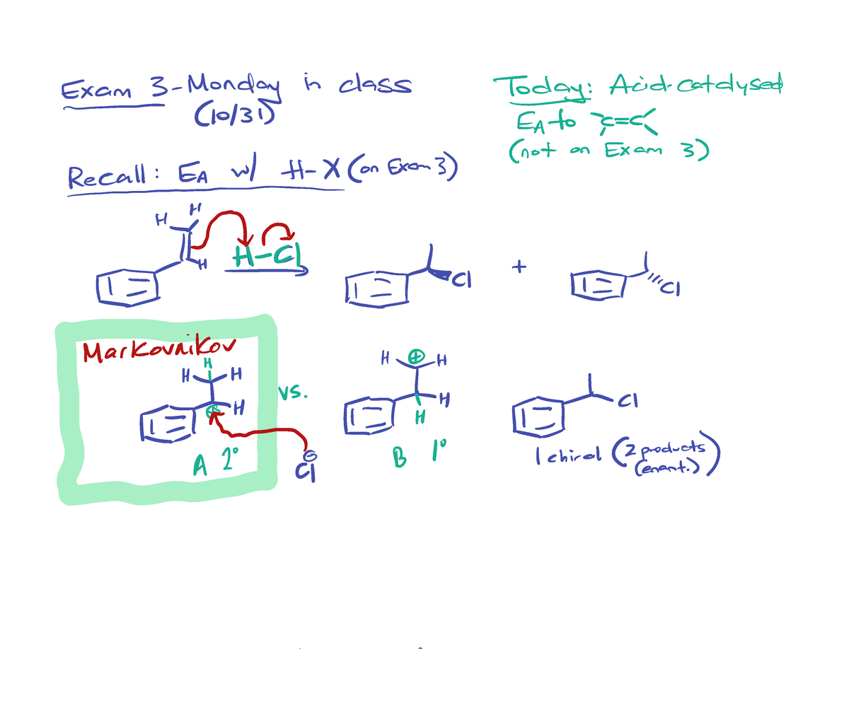 Note Oct 28, 2022 001 - Lecture Notes For Organic Chemistry. - Exams ...