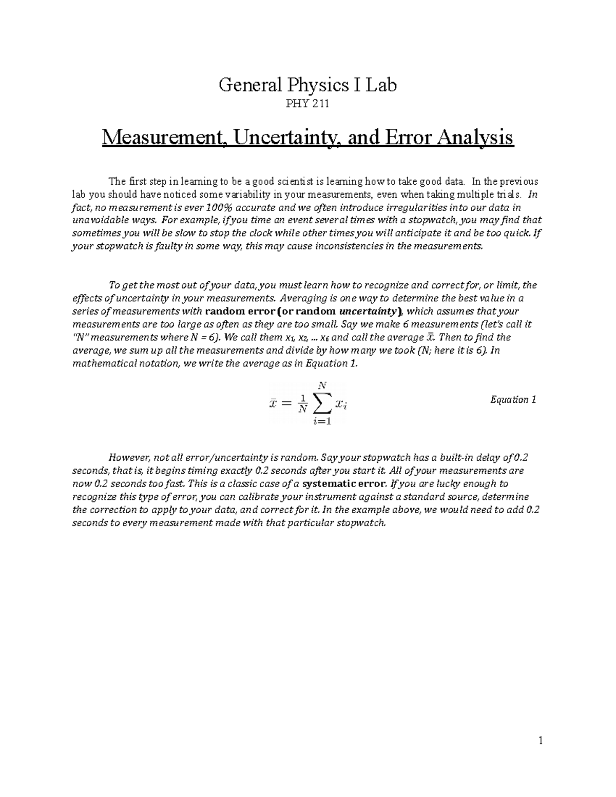 measurement-uncertainty-and-error-analysis-in-the-previous-lab-you