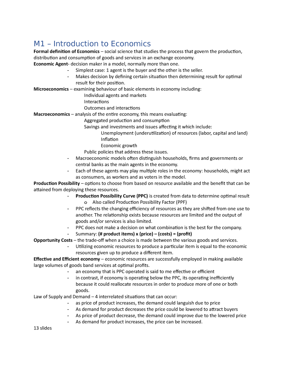 economics (eco401) assignment # 02