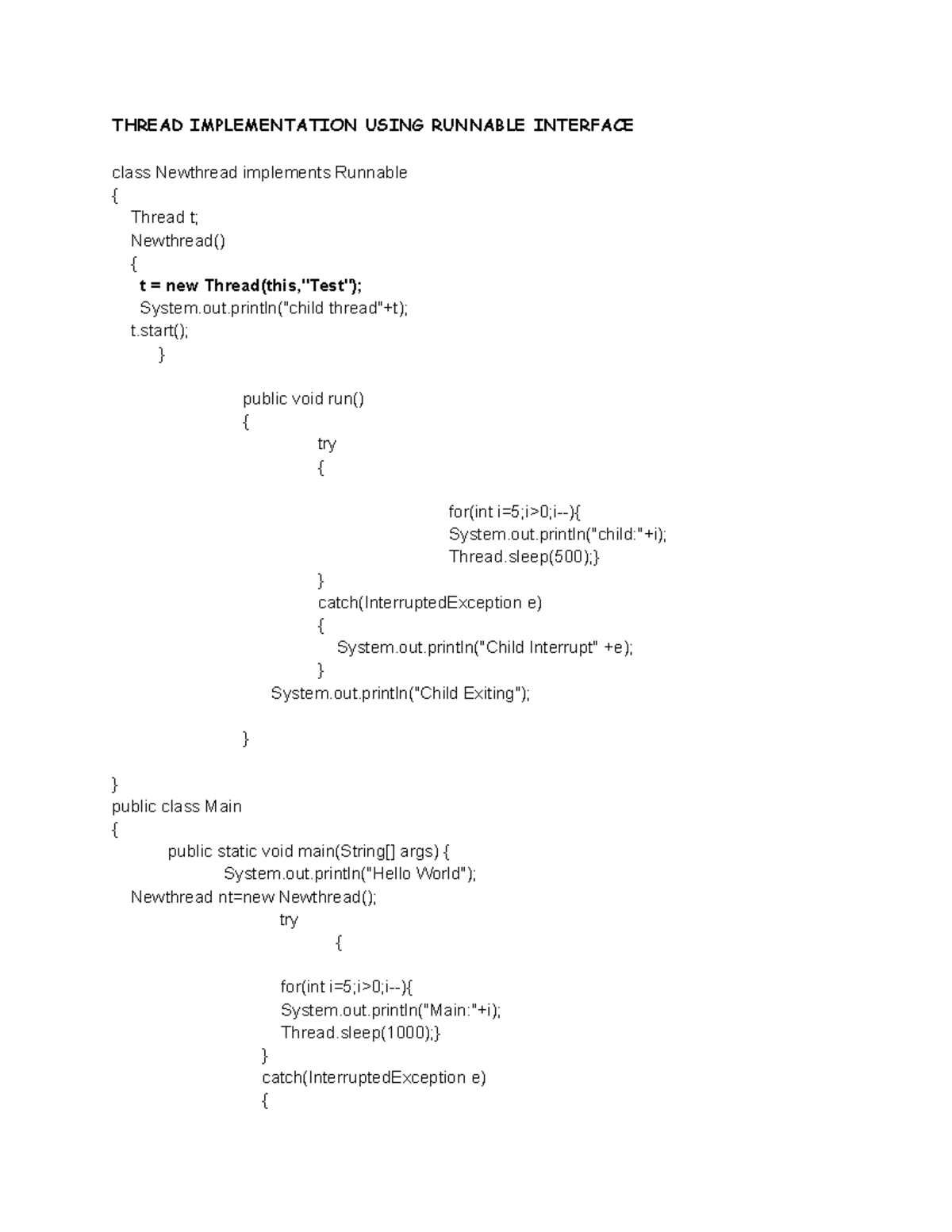 JAVA- Programs - java - THREAD IMPLEMENTATION USING RUNNABLE INTERFACE ...