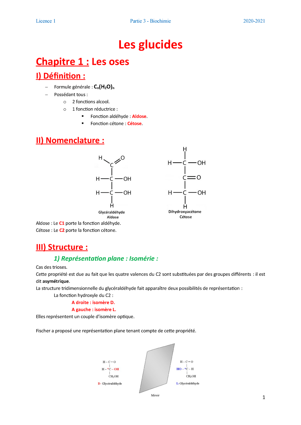 Biochimie - Les Glucides L1 - Warning: TT: Undefined Function: 32 Les ...