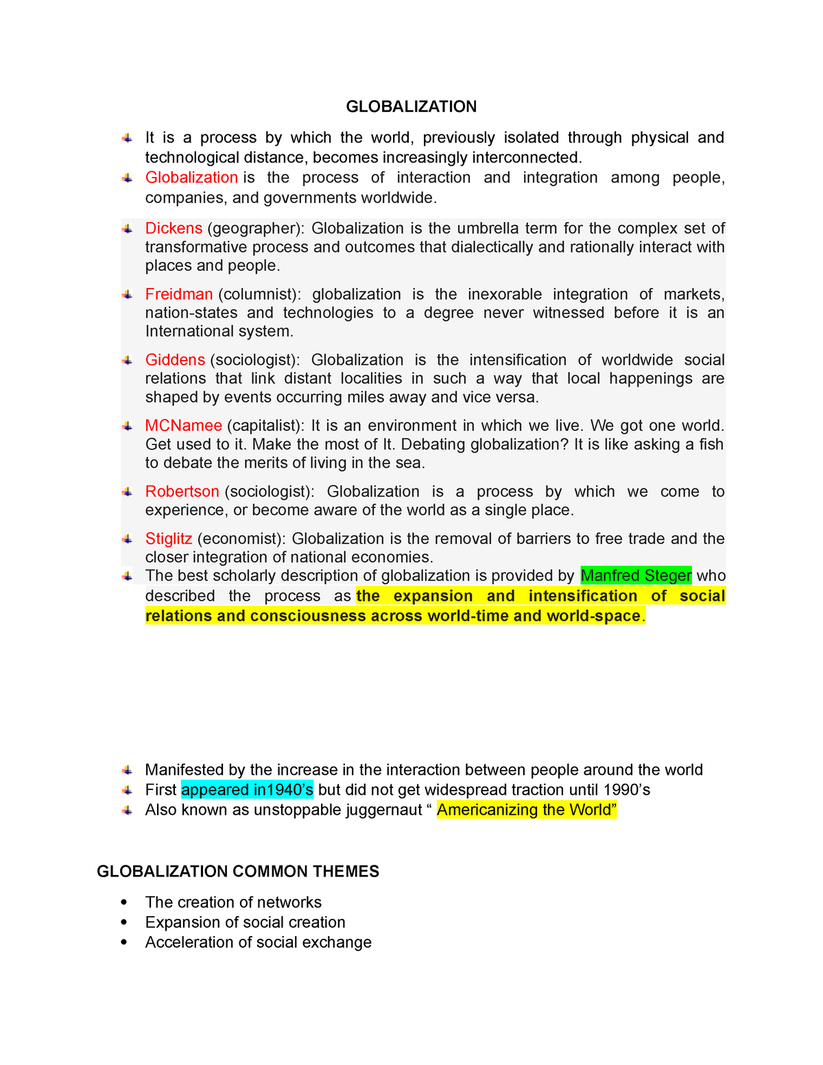 modernization and globalization essay brainly