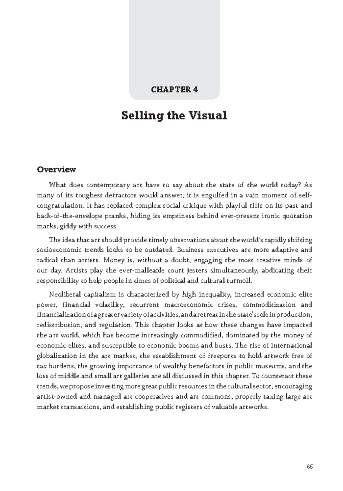 7 Chapter 4 - Assignment - CHAPTER 4 Selling the Visual Overview What ...