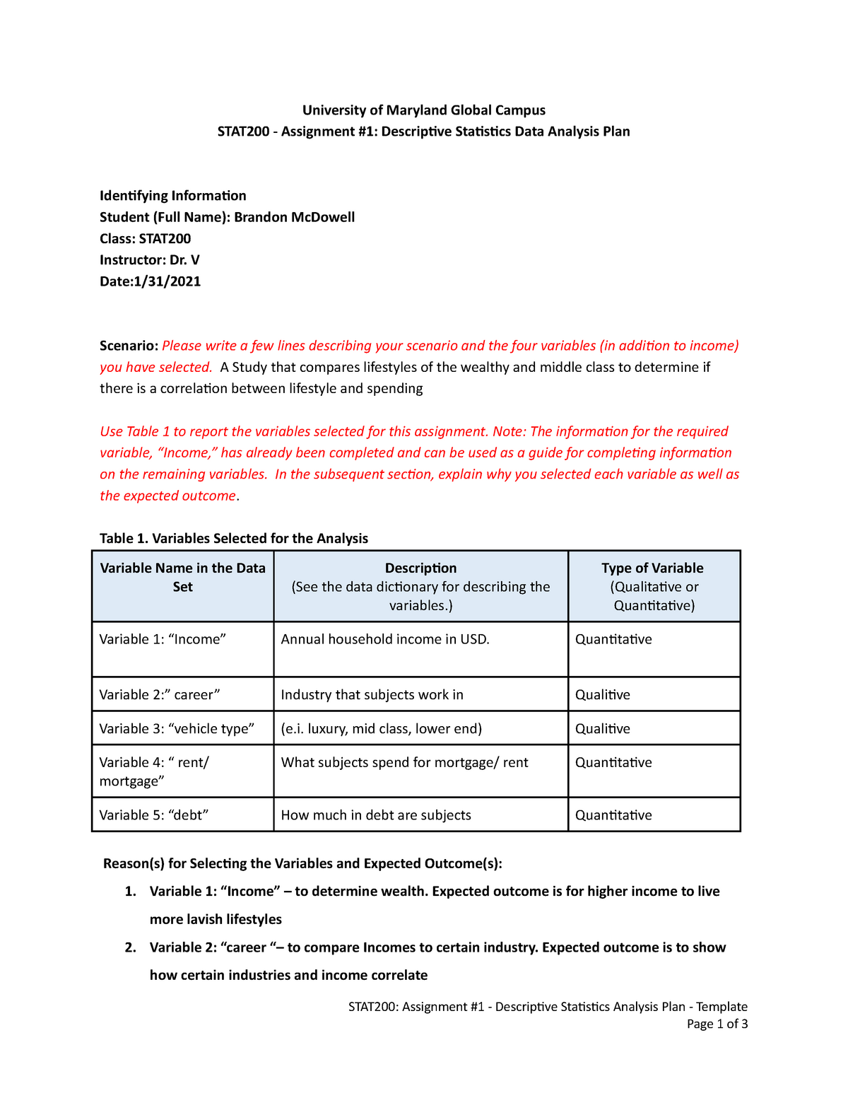 assignment 3 stat 200