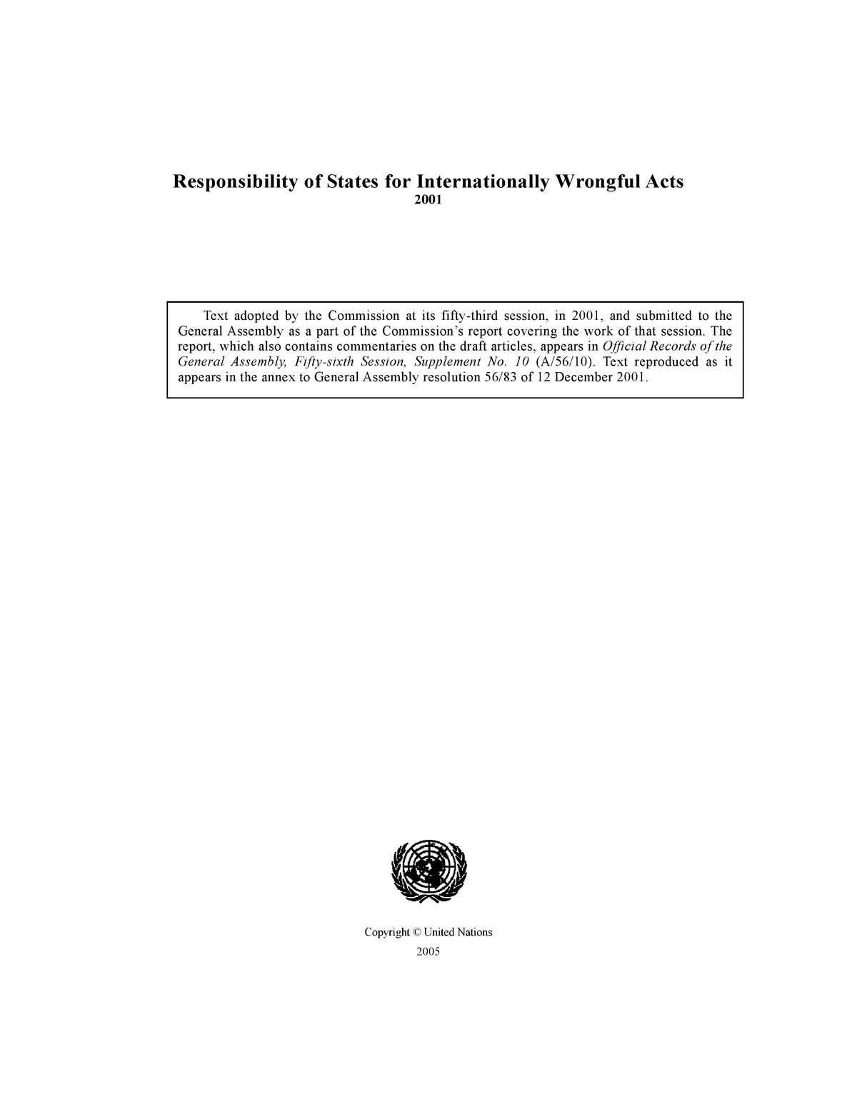 state responsibility in international law essay