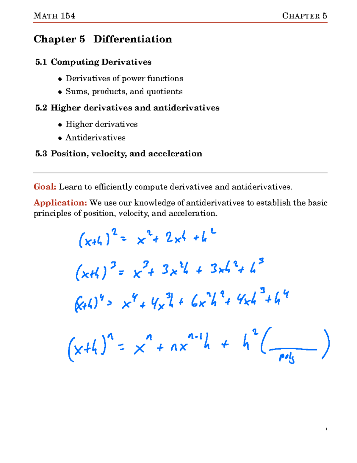 Chapter 5 - practice materials - Chapter 5 Differentiation 5 Computing ... image.